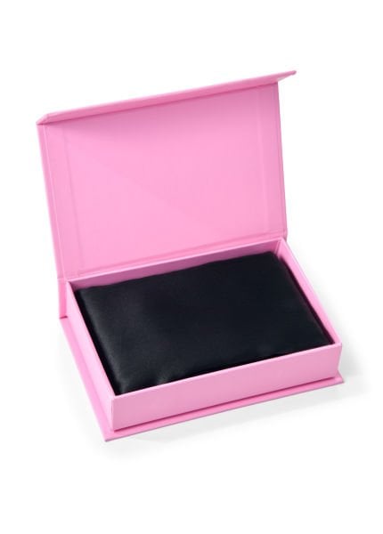 İpek Yastık Kılıfı-Siyah